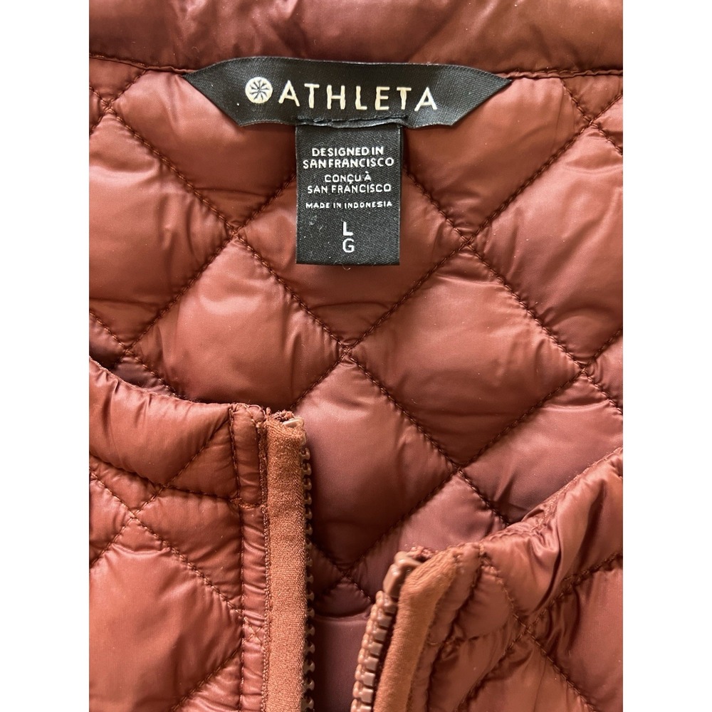 ATHLETA (L) Whisper Featherless Long Quilted Vest-Gorpcore-Insulated-Athleisure - Picture 12 of 15